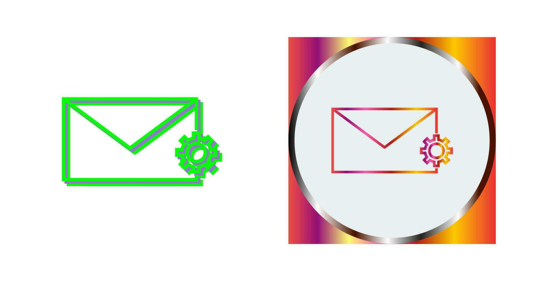 Unique Message Settings Vector Icon
