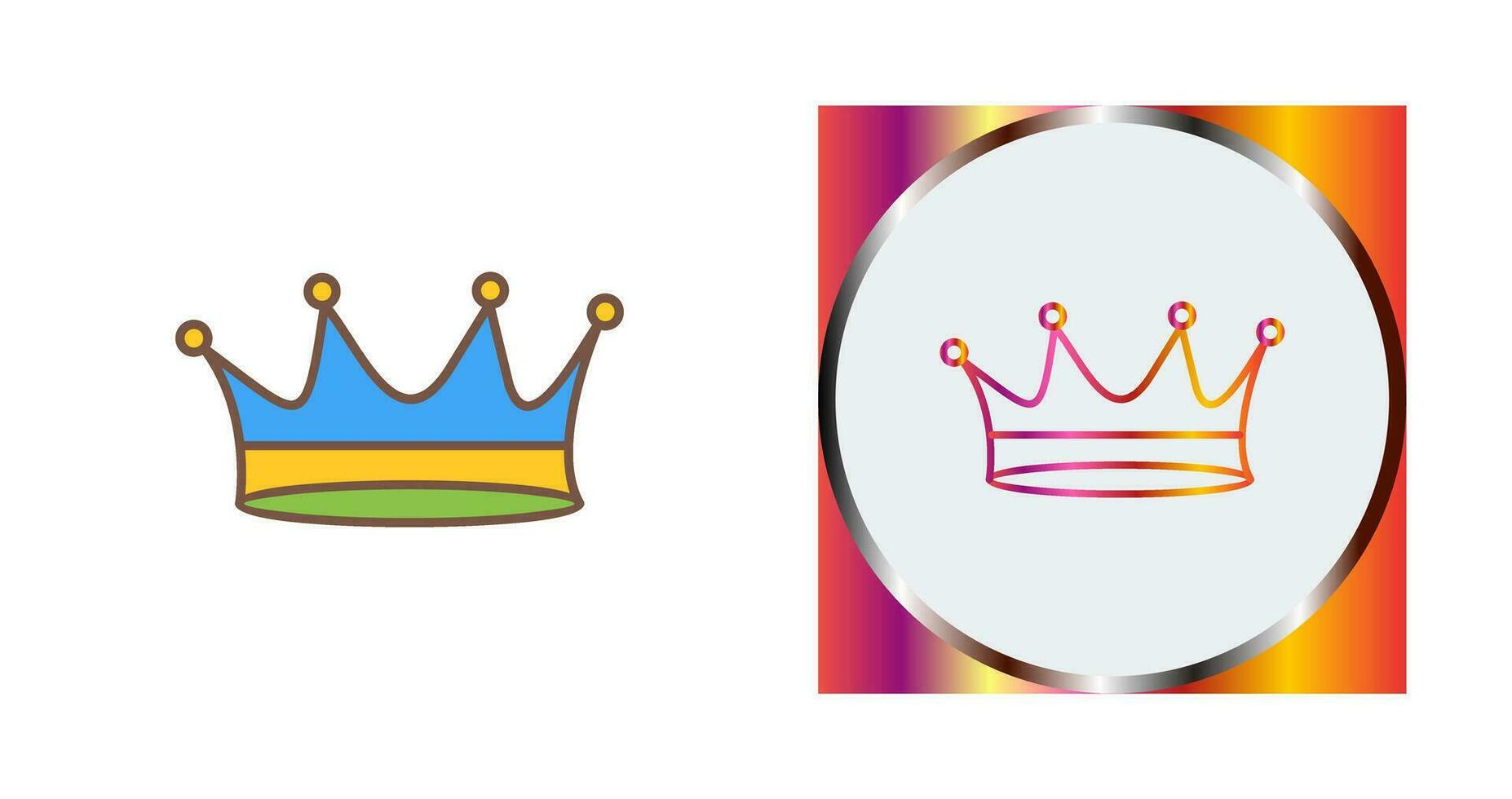 King Crown Vector Icon