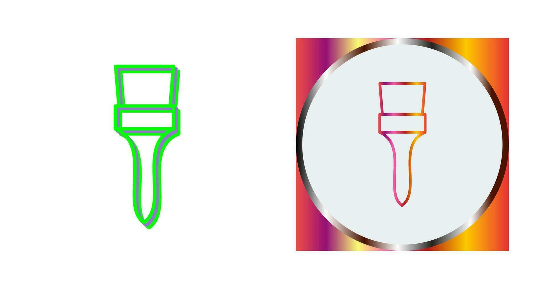 Unique Brush Vector Icon