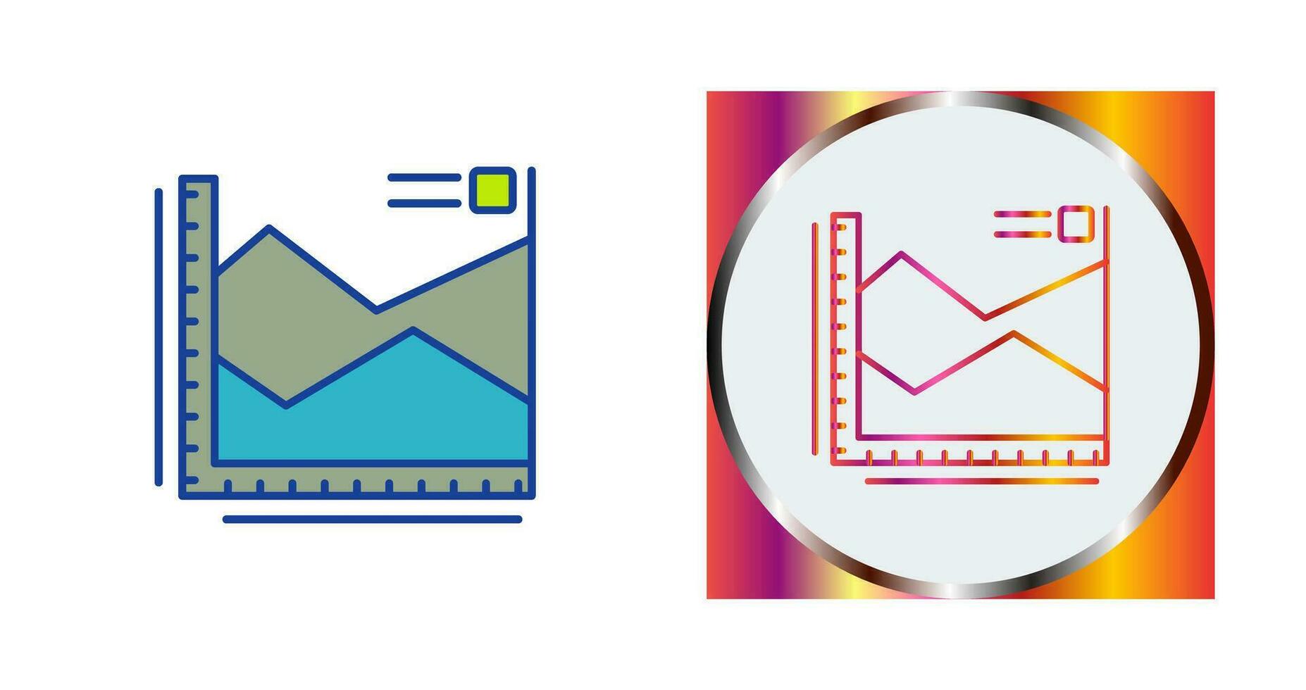 Spline Chart Vector Icon