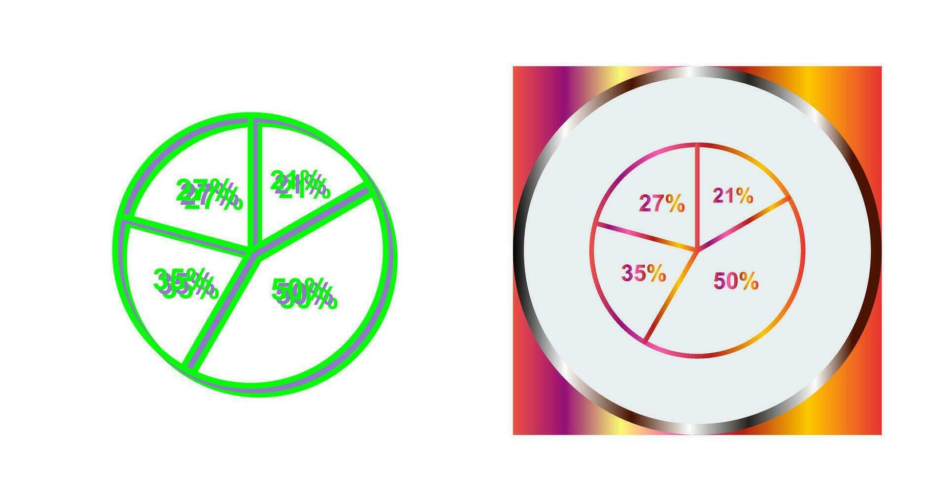 Pie Chart Vector Icon