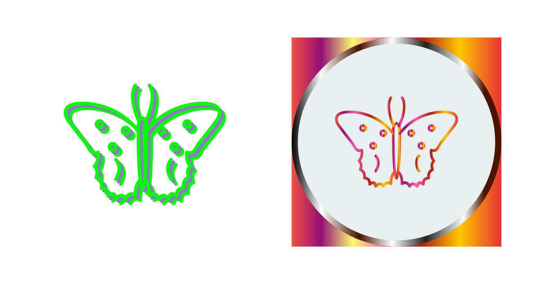 icono de vector de mariposa