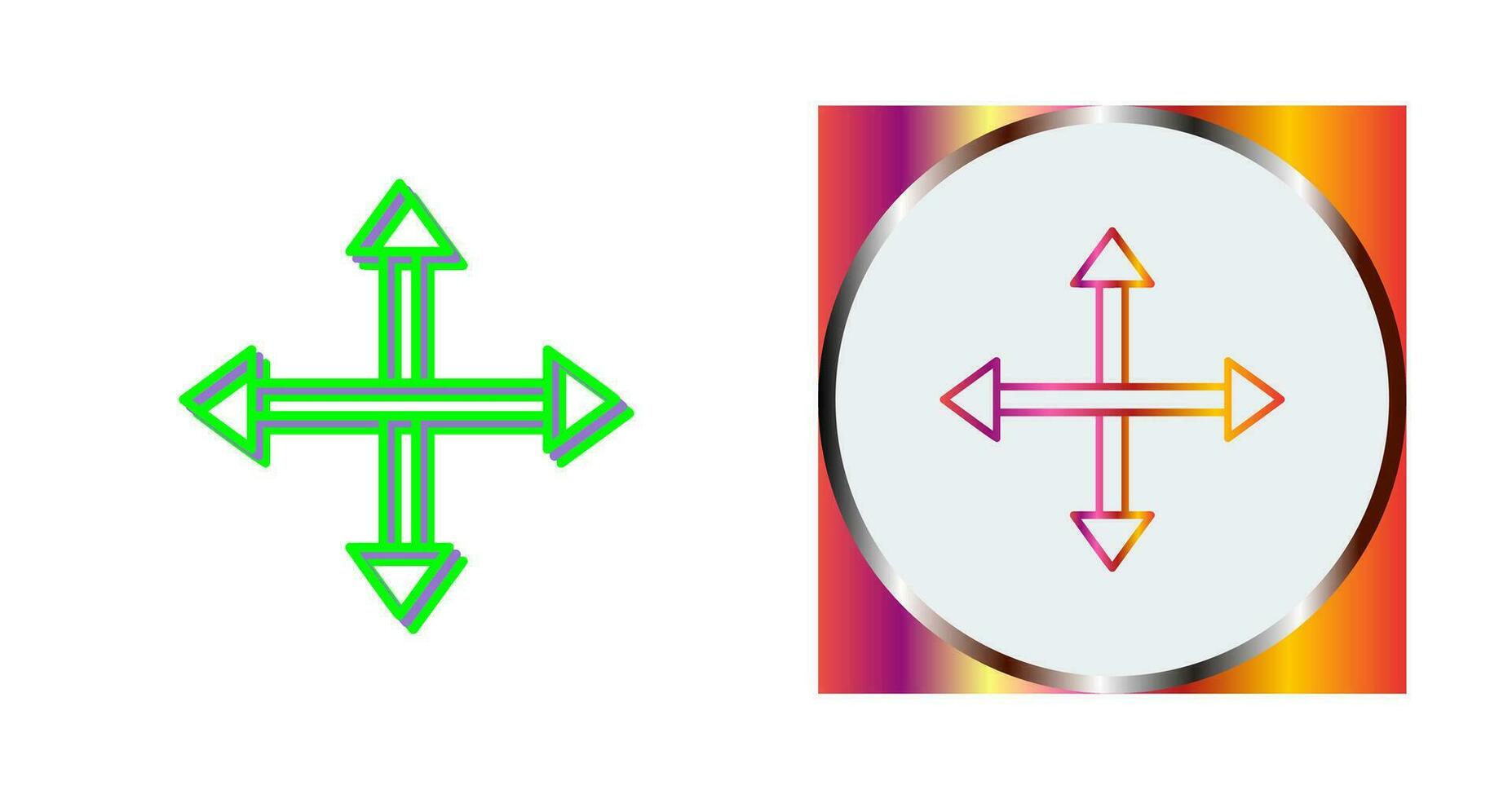 Unique Move Vector Icon