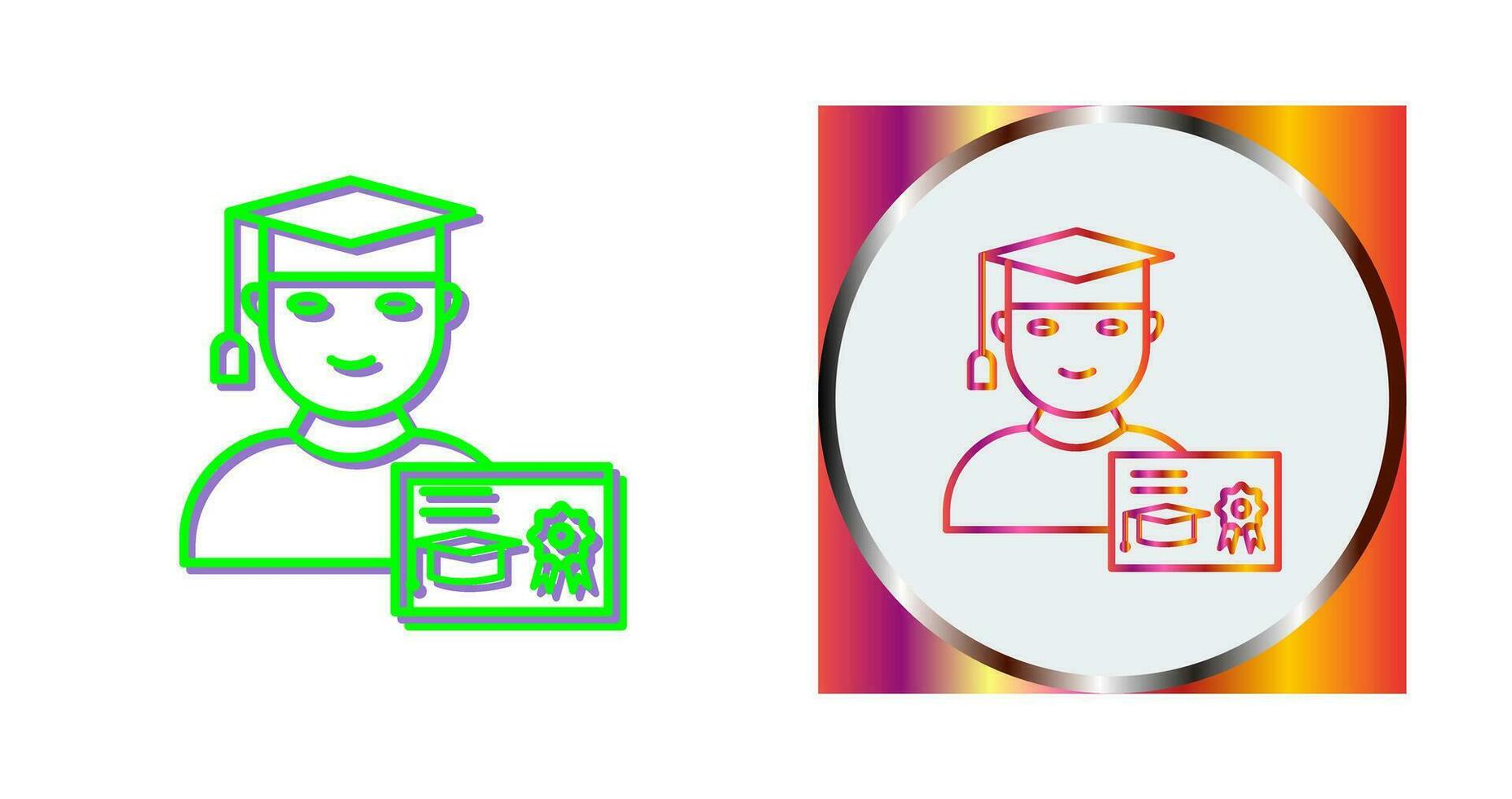 Unique Receiving Degree Vector Icon