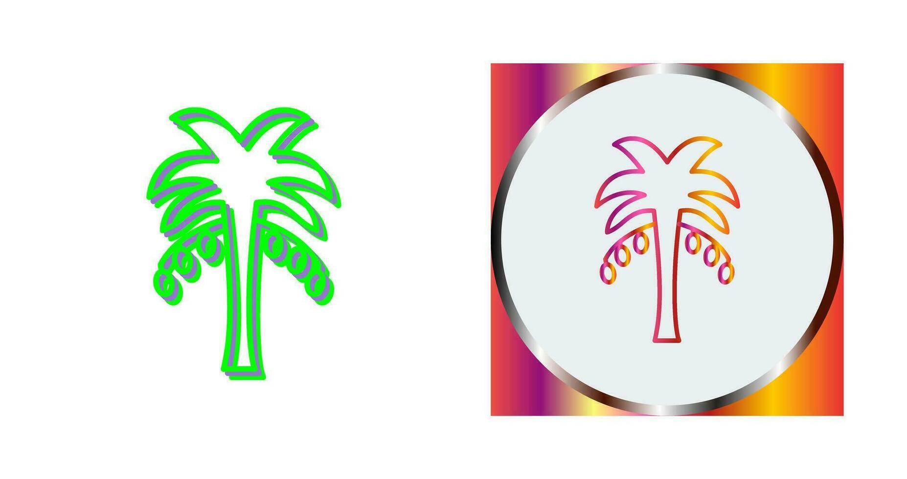 Coconut trees Vector Icon