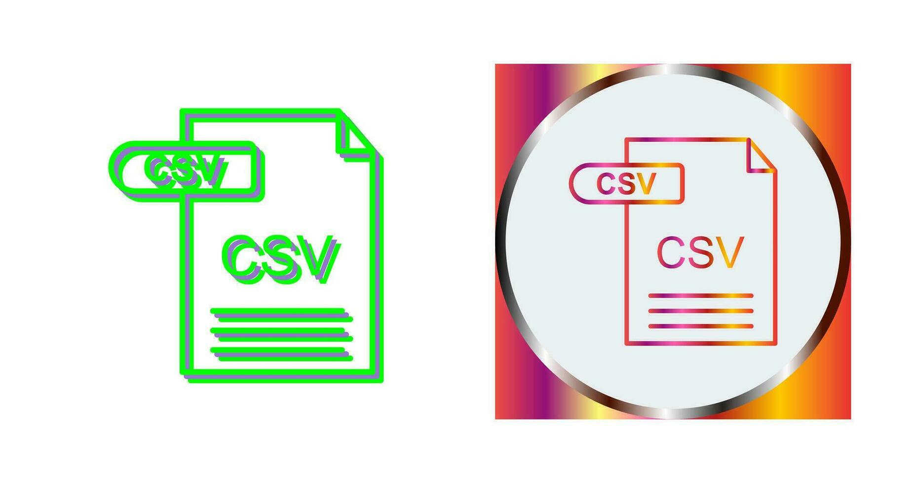 CSV Vector Icon