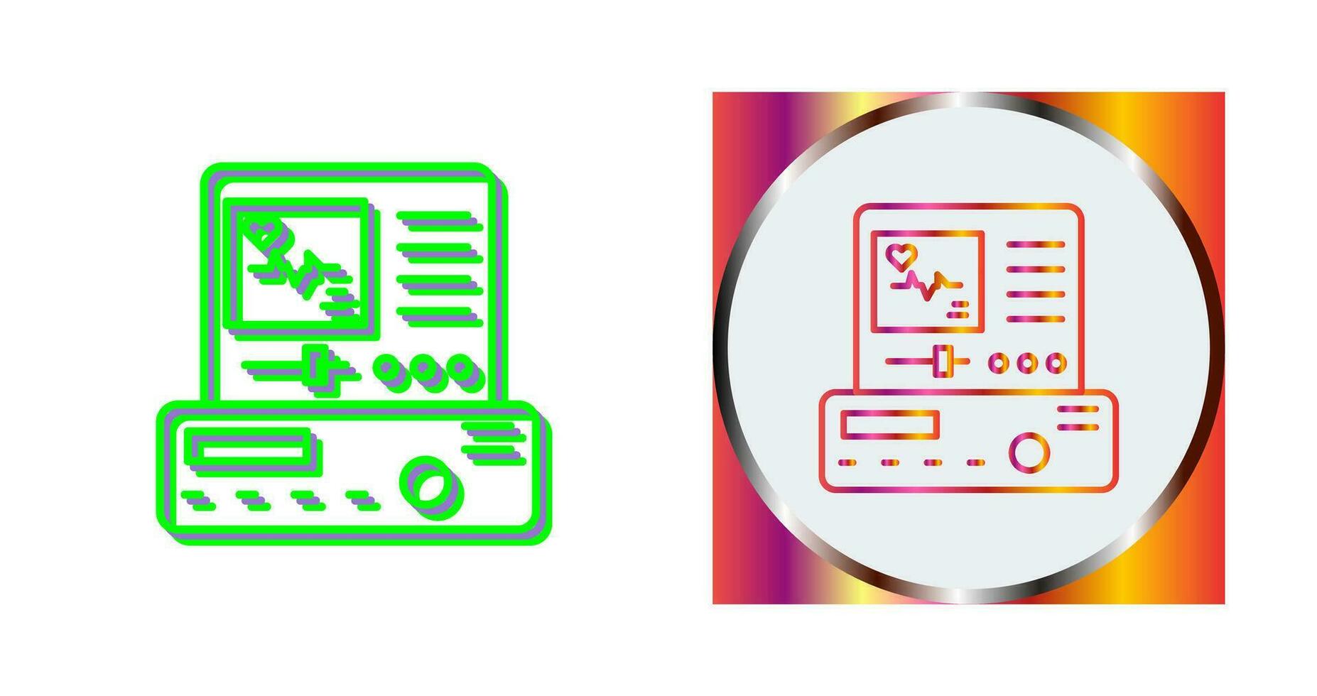 Electrocardiogram Vector Icon