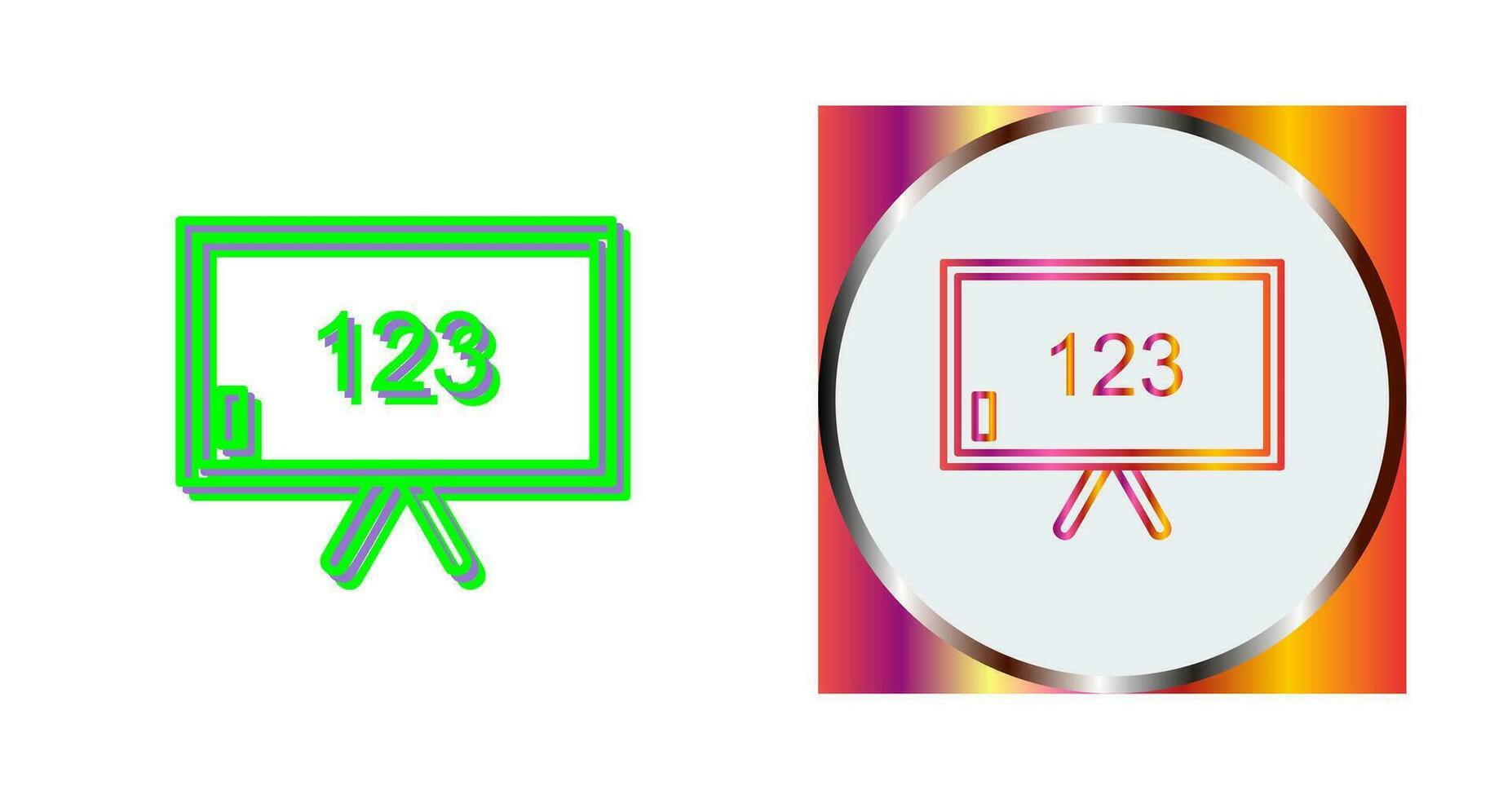 Unique Classroom Board Vector Icon