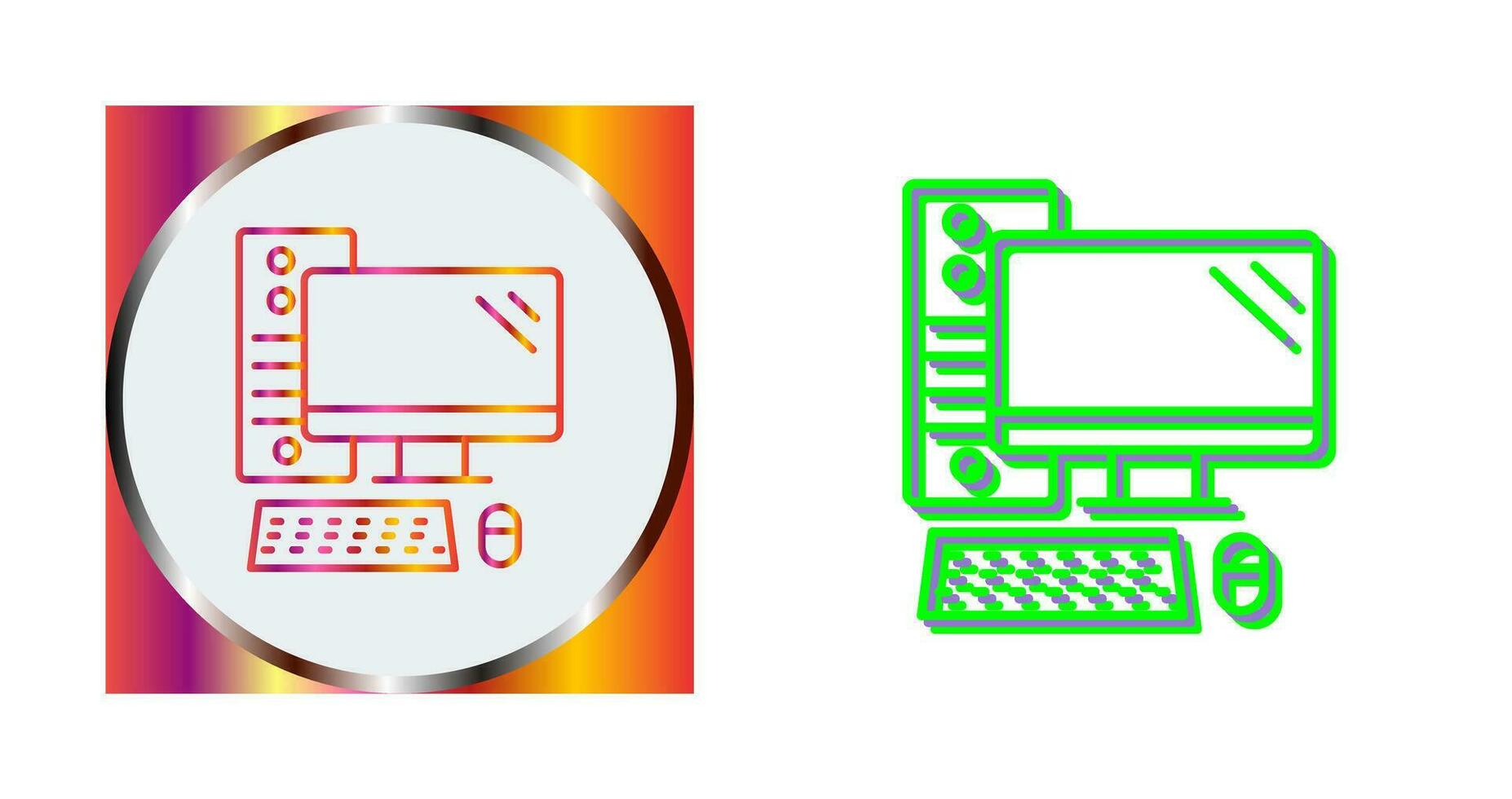 Computer Vector Icon