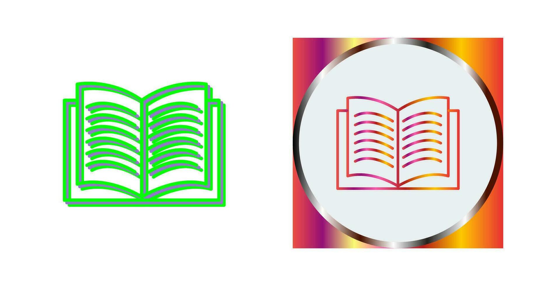 Unique Textbook Vector Icon