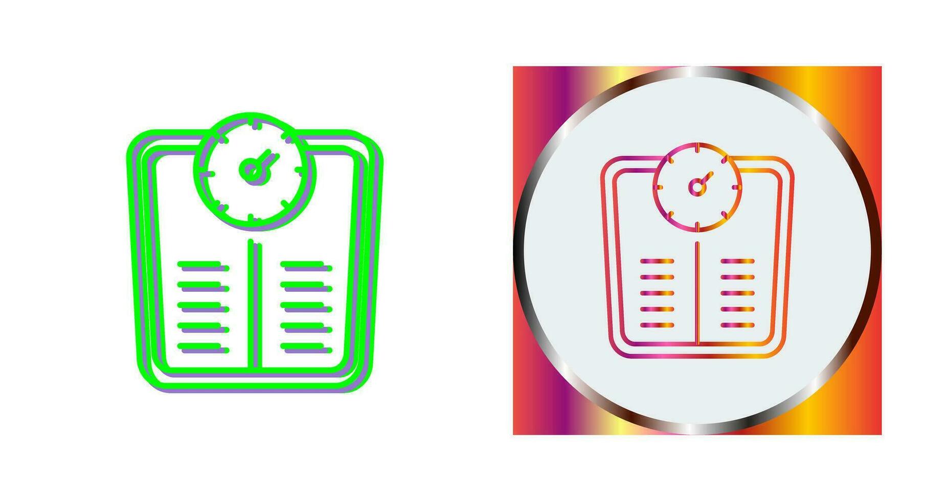 Weight Scale Vector Icon