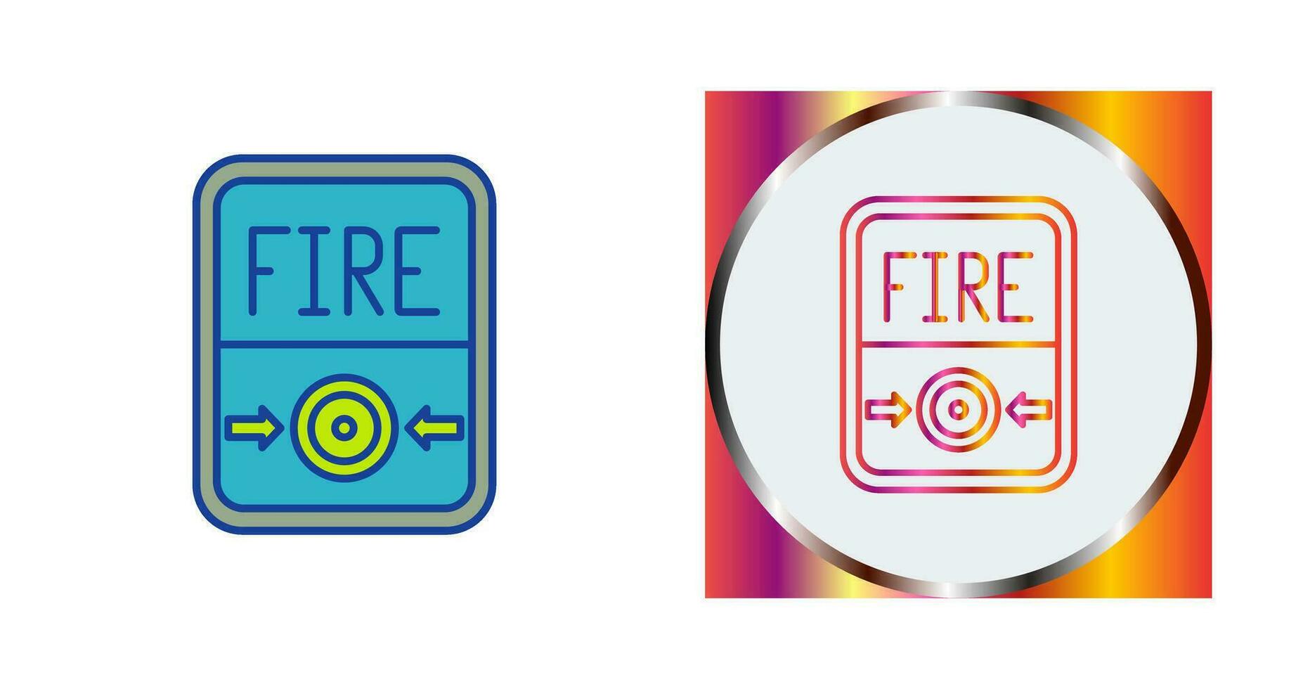 Fire Button Vector Icon