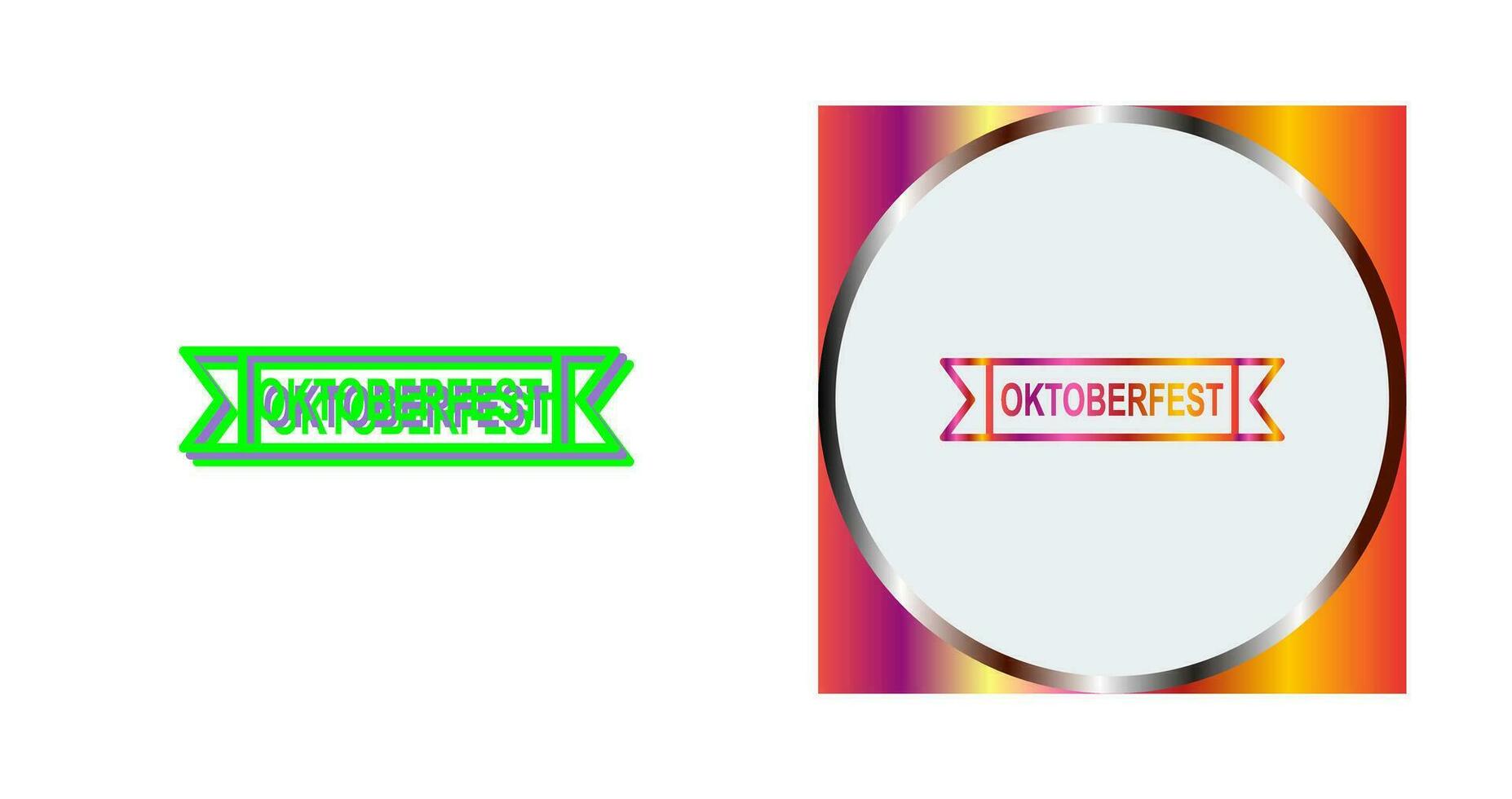 Oktoberfest Banner Vector Icon