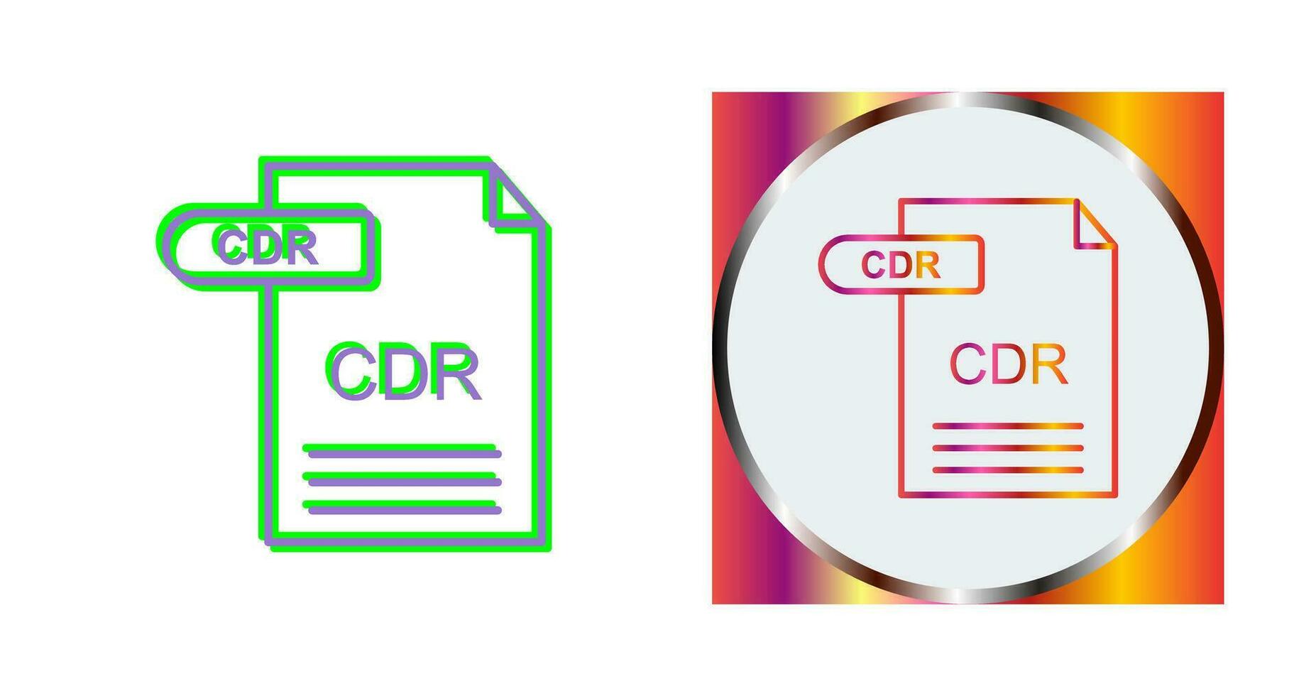 CDR Vector Icon