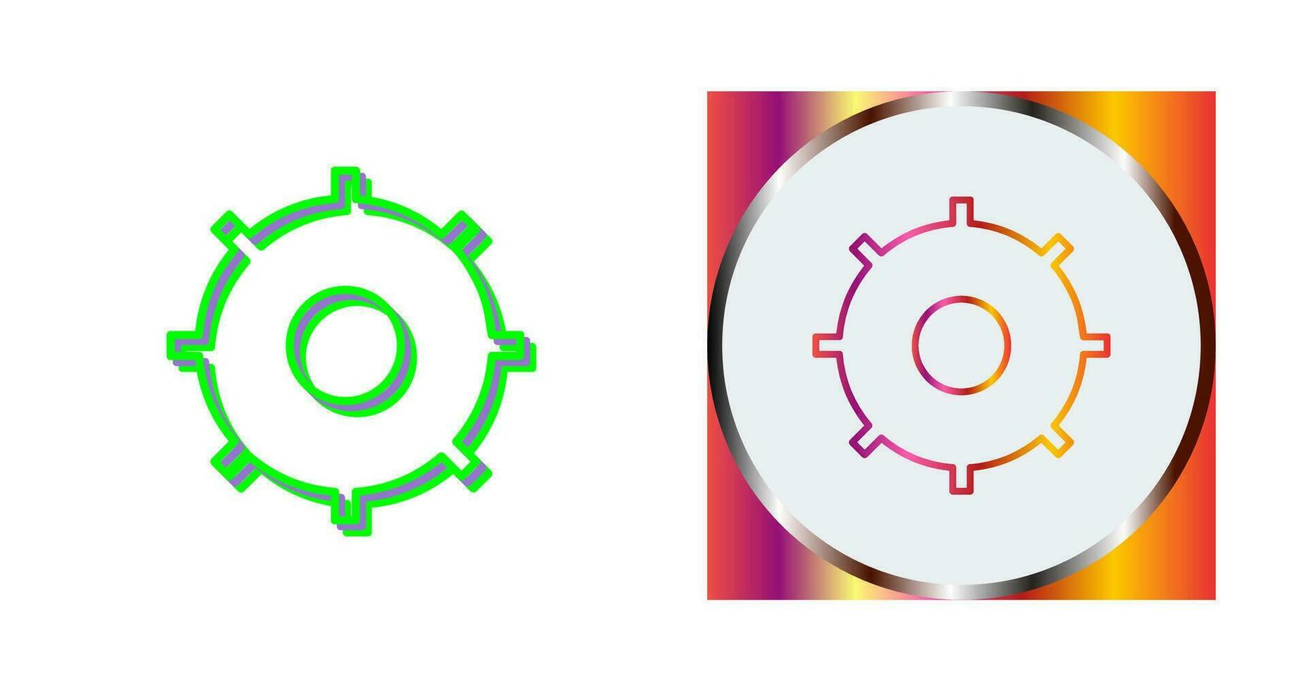 Unique Settings Vector Icon