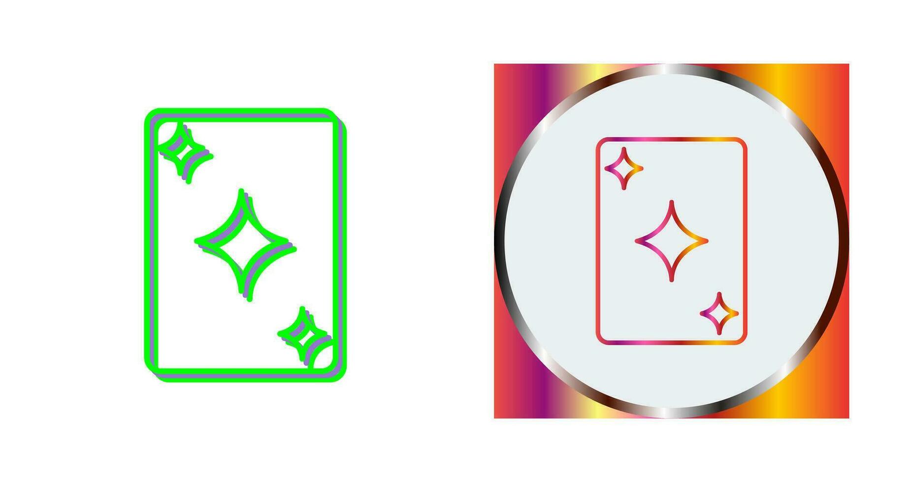 Unique Card Vector Icon