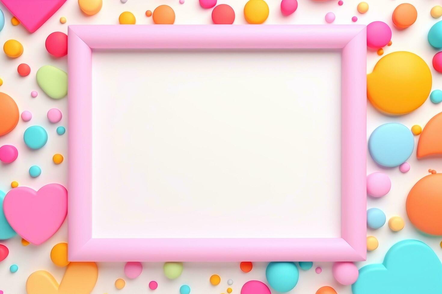 Mockup photo frames, Empty abstract shape framing for your design. template for picture, painting, poster, lettering or photo gallery, Generative AI illustration