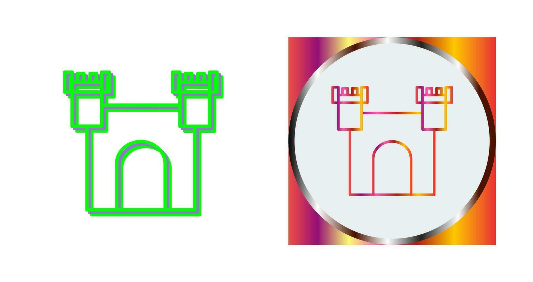 Unique Castle Vector Icon