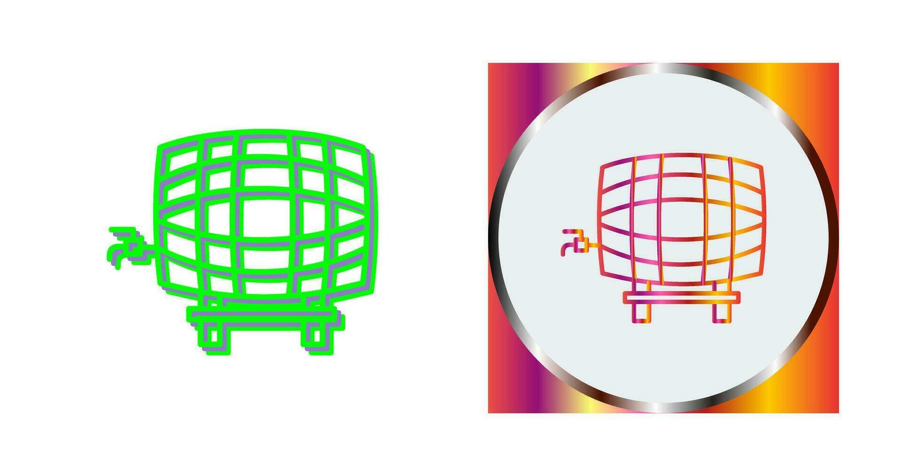 Barrel with Tap Vector Icon