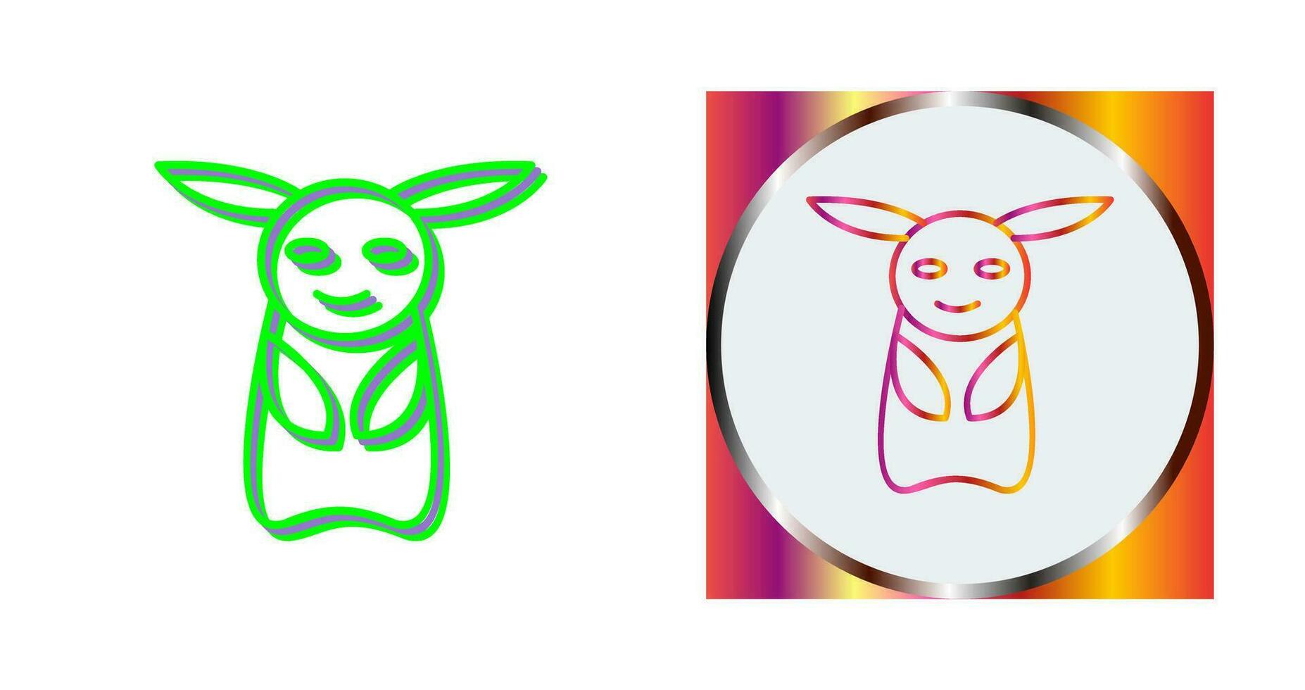 Unique Game Character Vector Icon