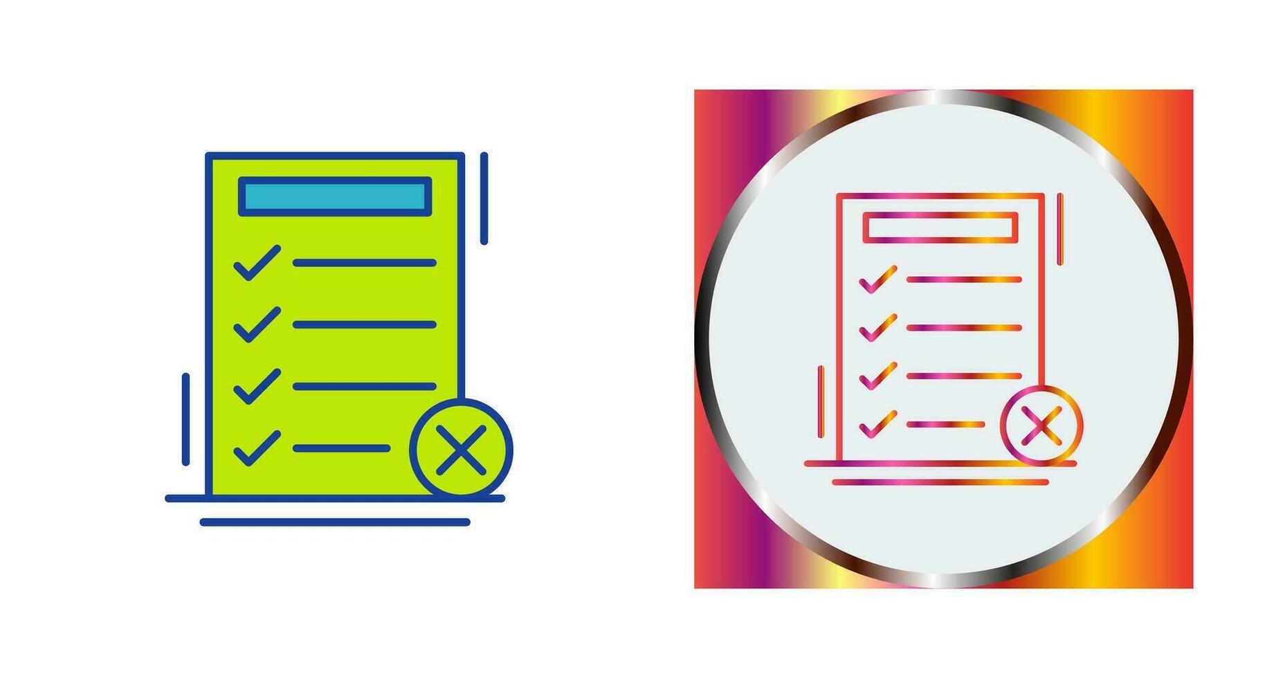 Fake List Vector Icon