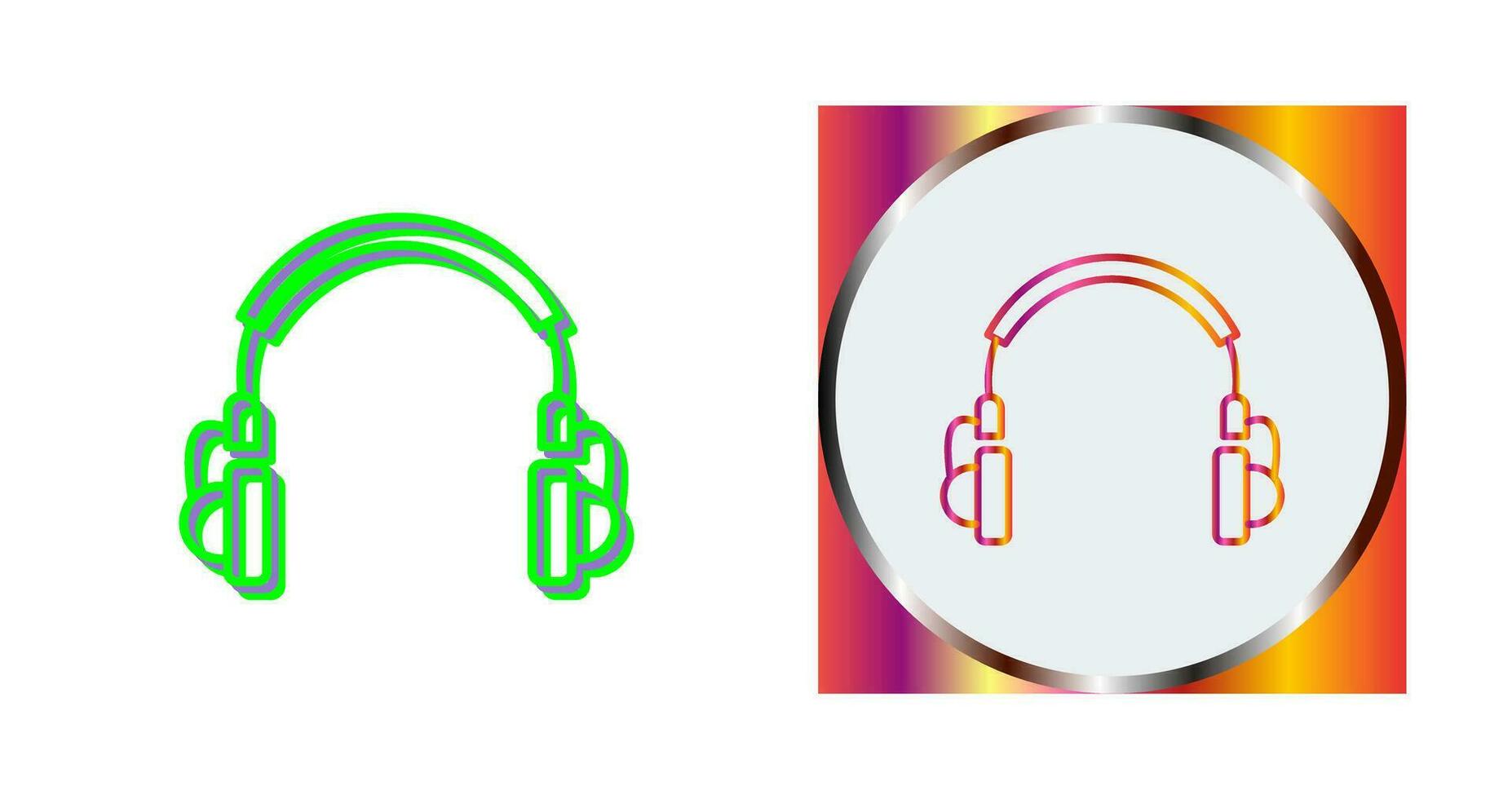 Unique Headphones Vector Icon