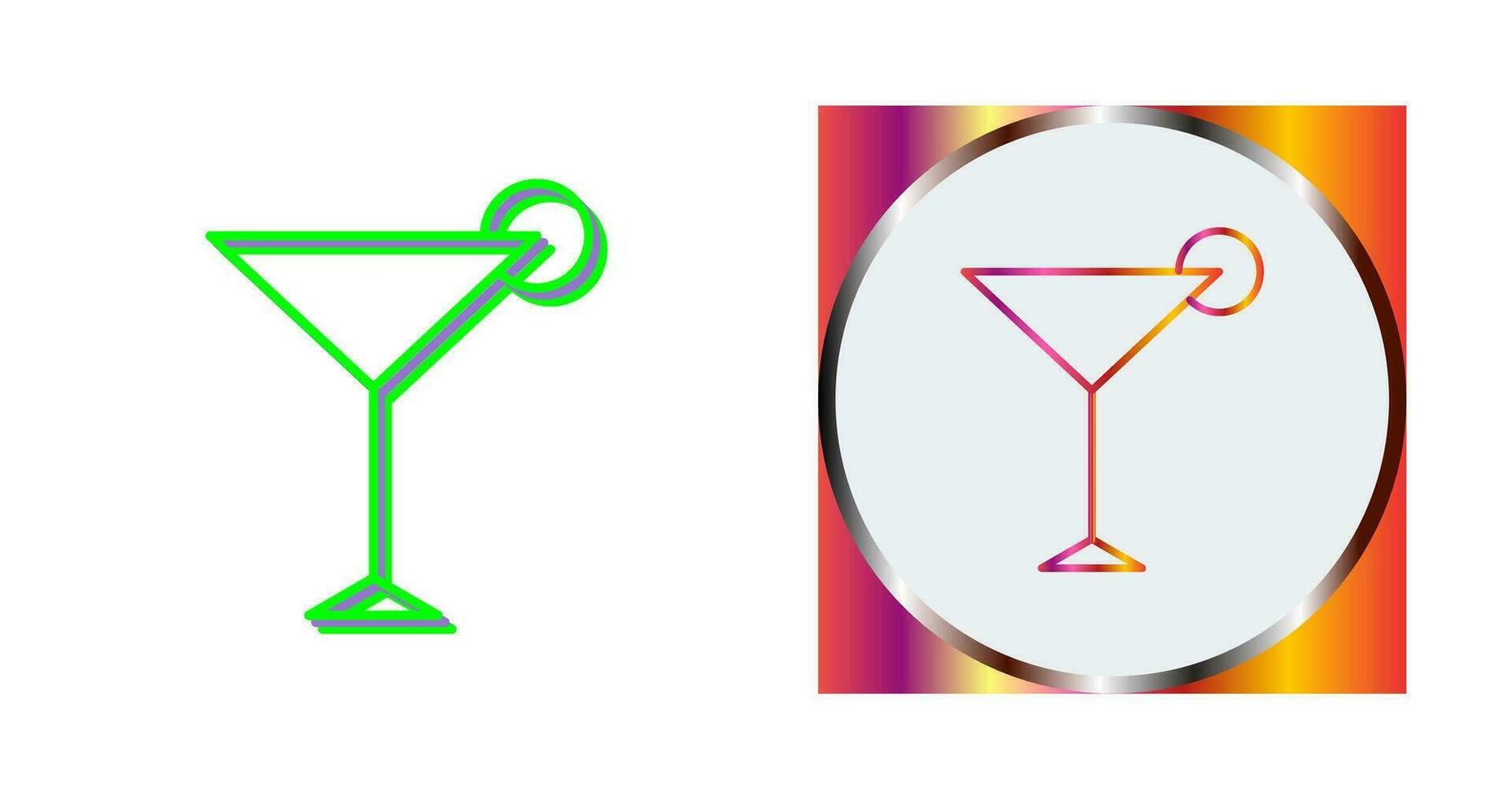 Unique Cosmopolitan Vector Icon