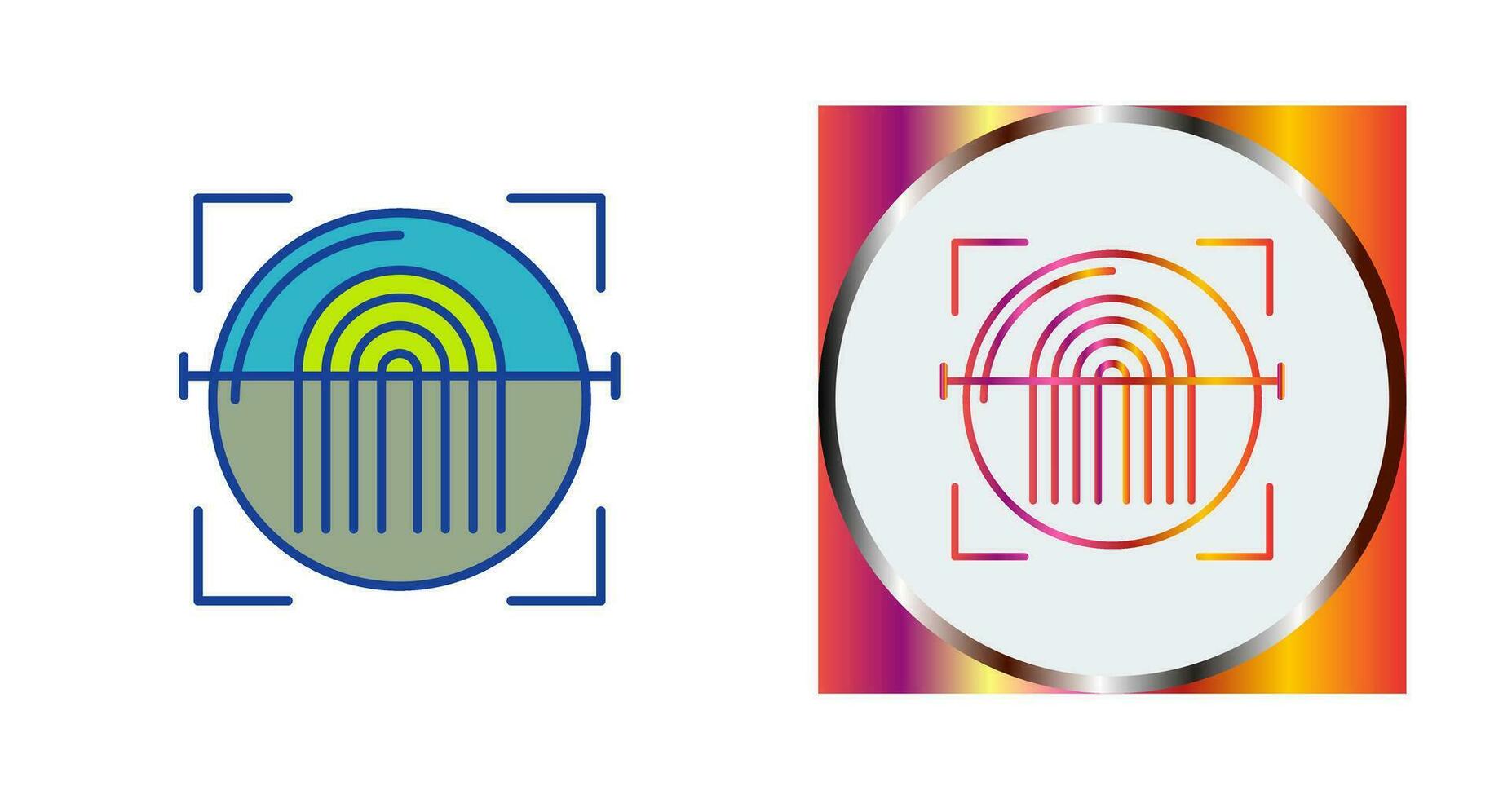 Fingerprint Scanner Vector Icon