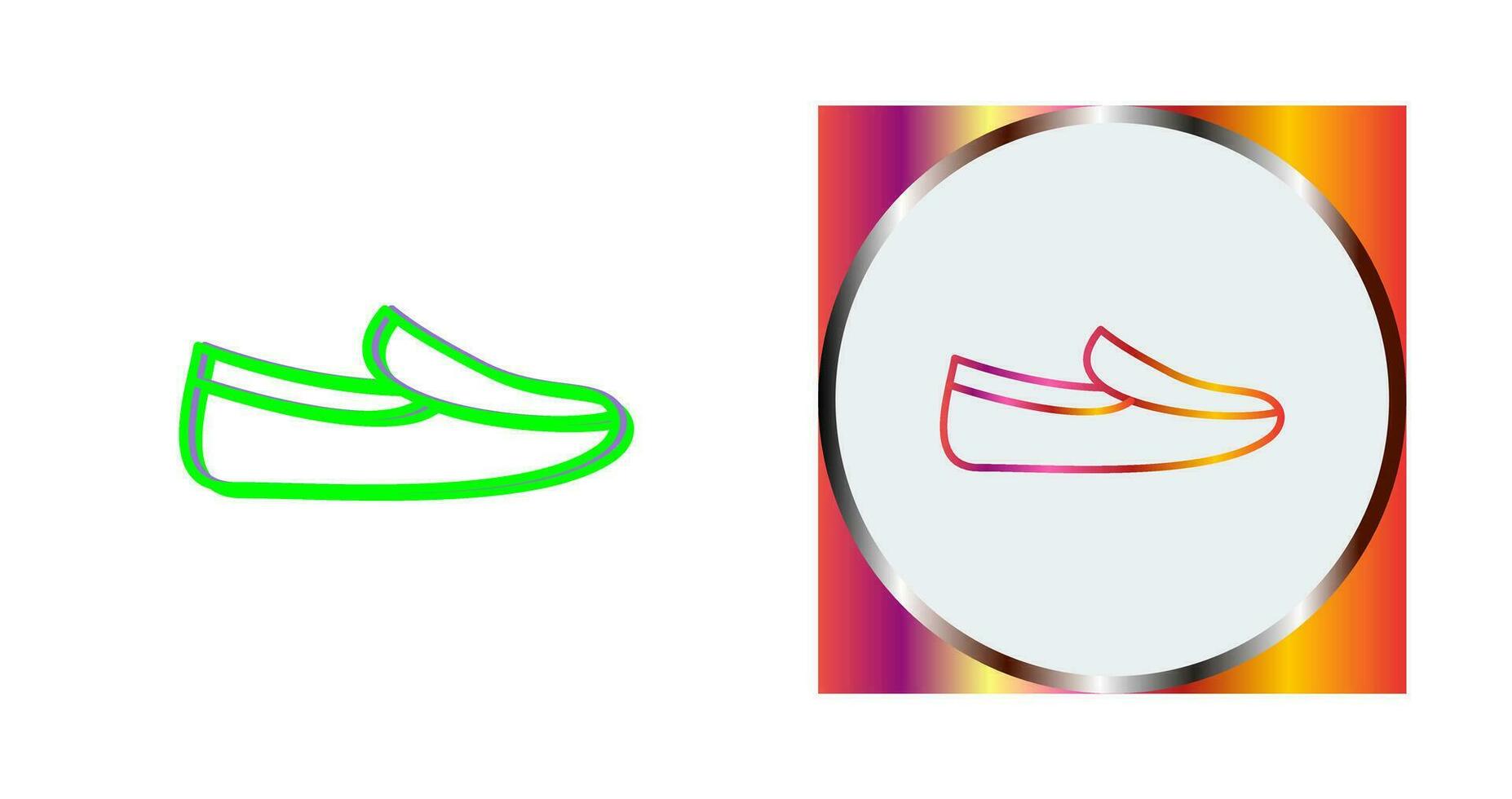 Men's Loafers Vector Icon