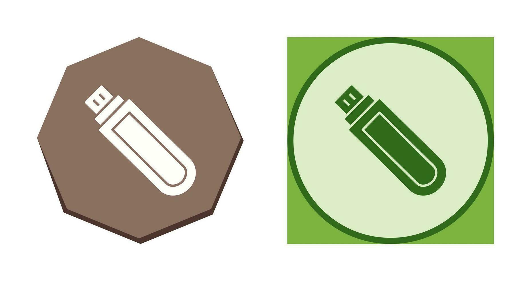 icono de vector de unidad usb único