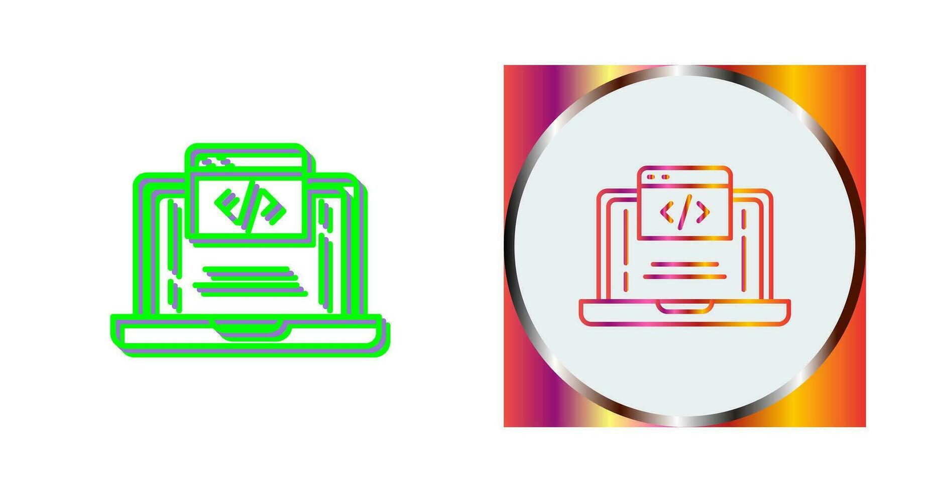 icono de vector de codificación