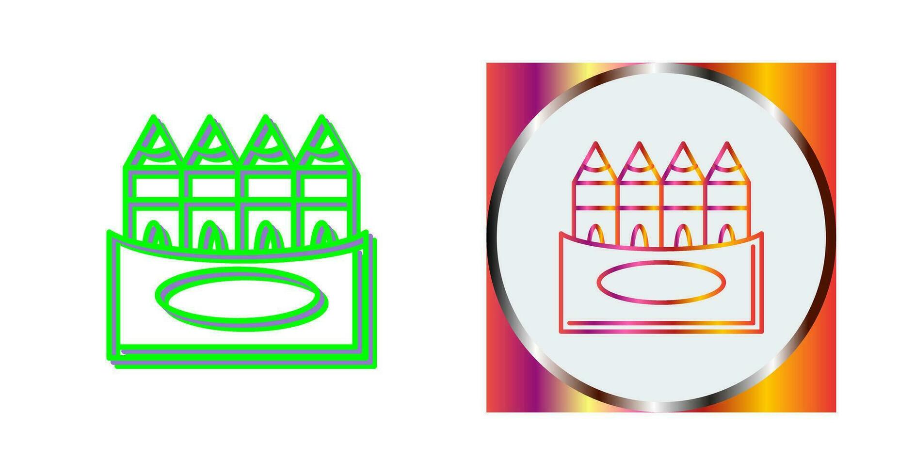 Crayons Vector Icon