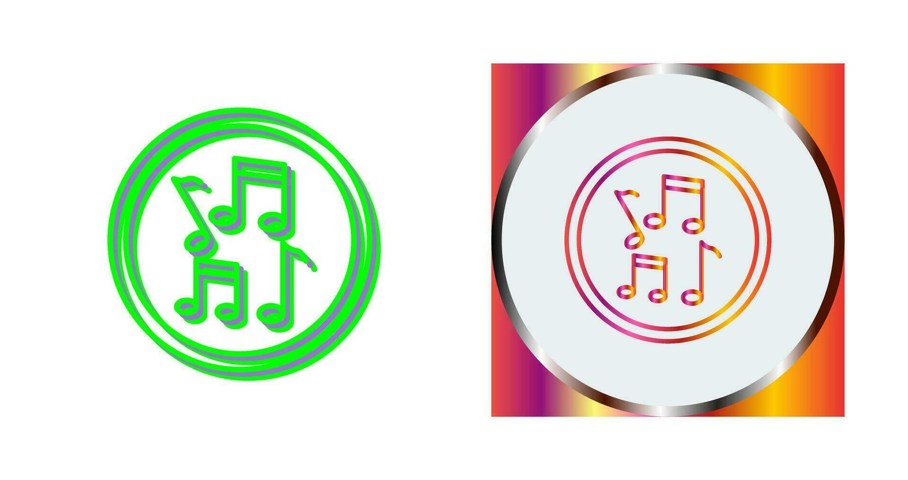 Musical Notes Vector Icon