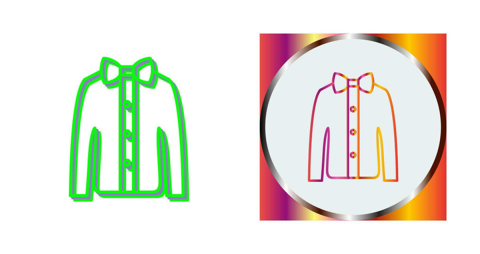 Shirt with Bow Vector Icon