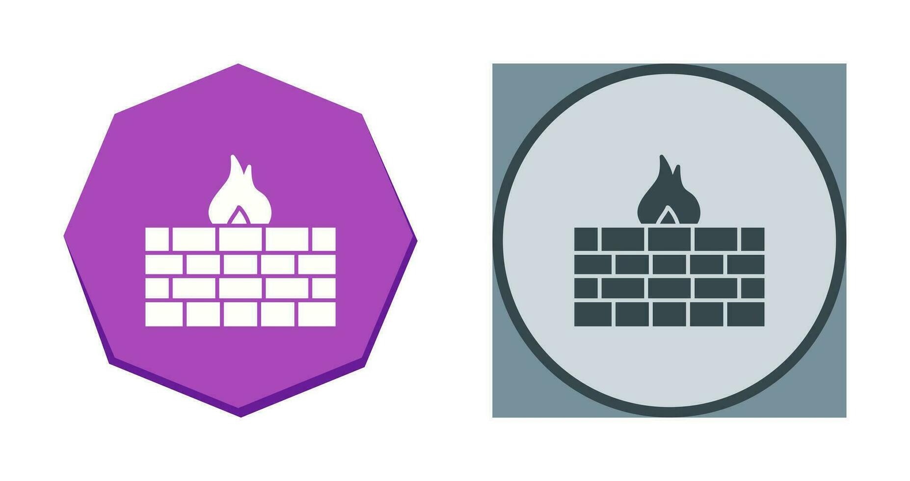 Unique Firewall Vector Icon