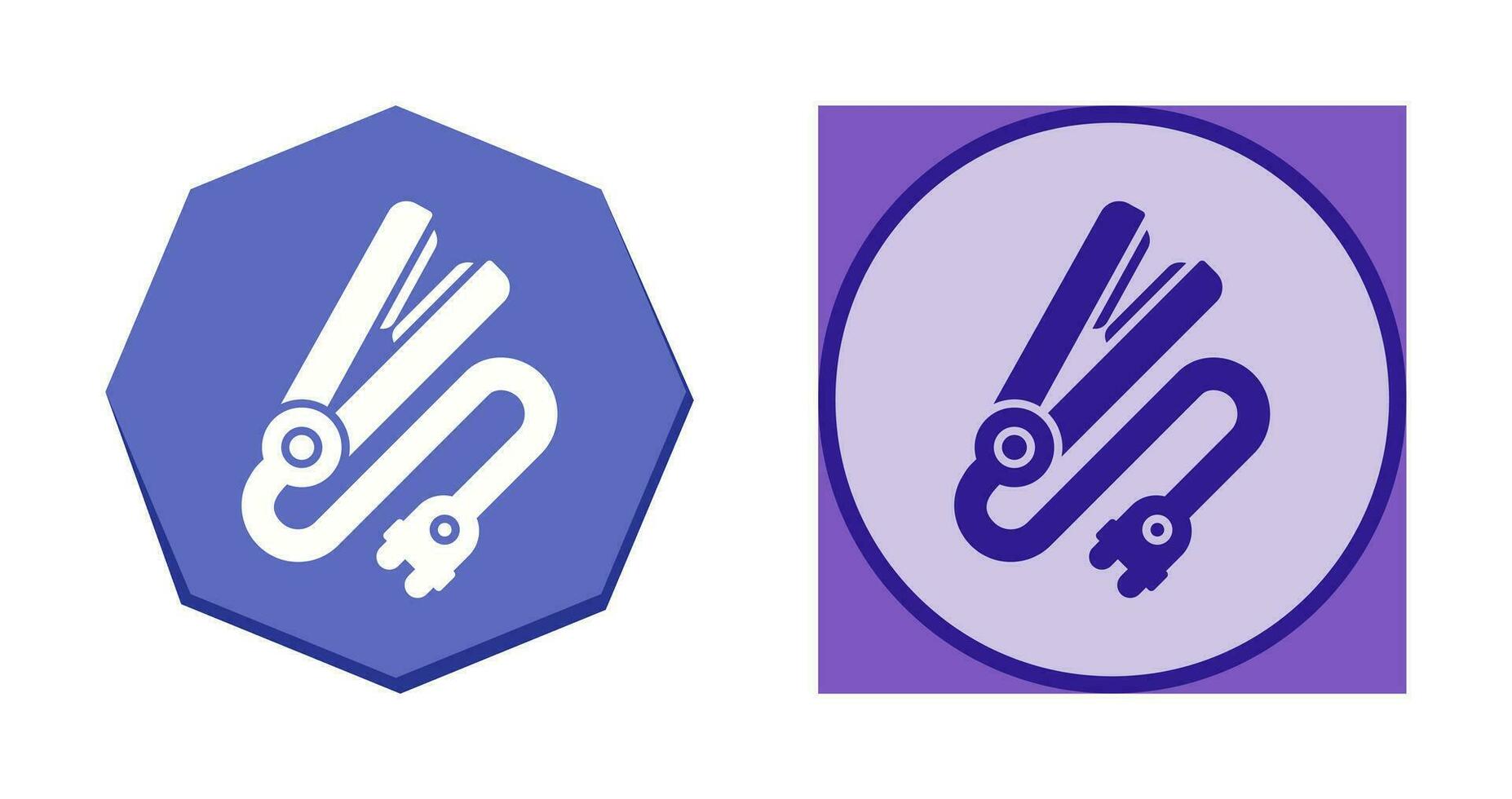 Hair iron Vector Icon