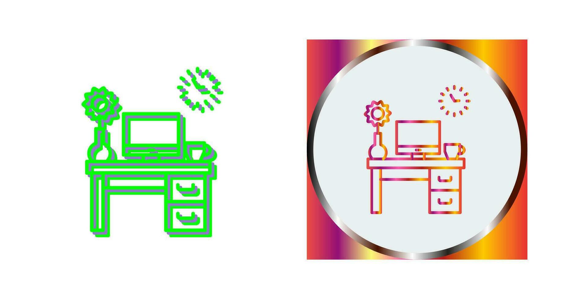 Work Table Vector Icon