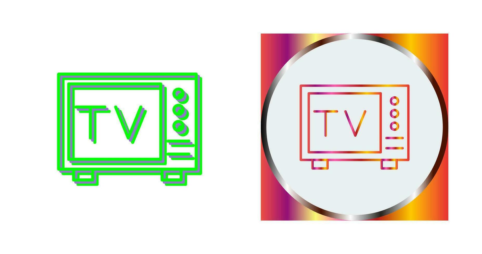 icono de vector de tv