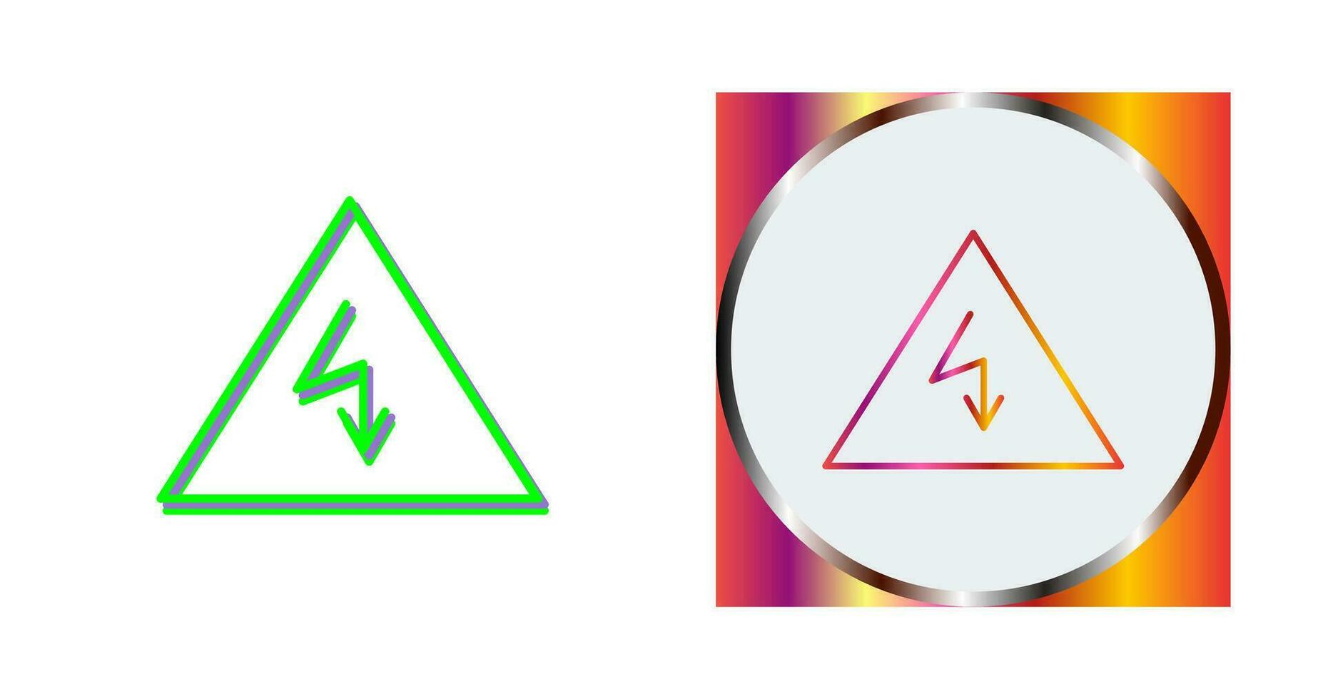 Unique Electricity Danger Vector Icon