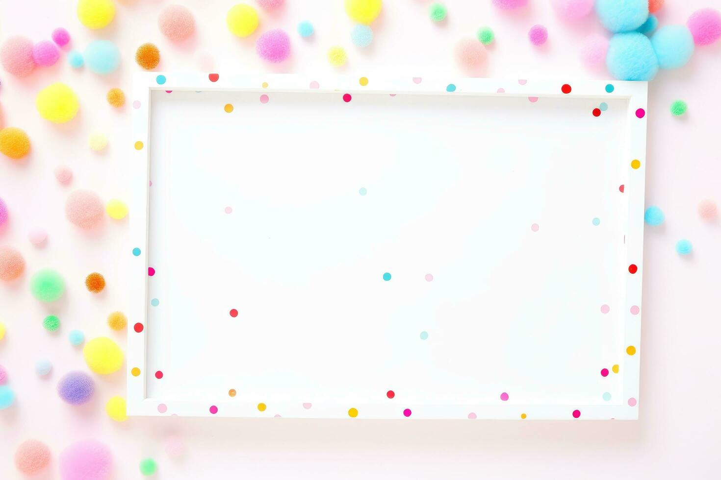 Mockup photo frames, Empty abstract shape framing for your design. template for picture, painting, poster, lettering or photo gallery, Generative AI illustration