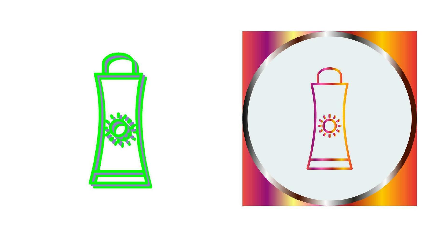 Sunblock Cream Vector Icon