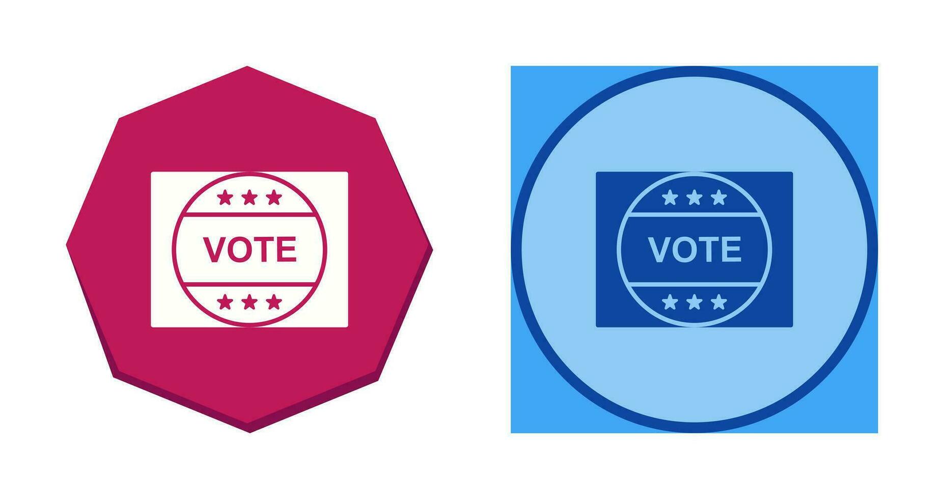 Vote Sticker Vector Icon