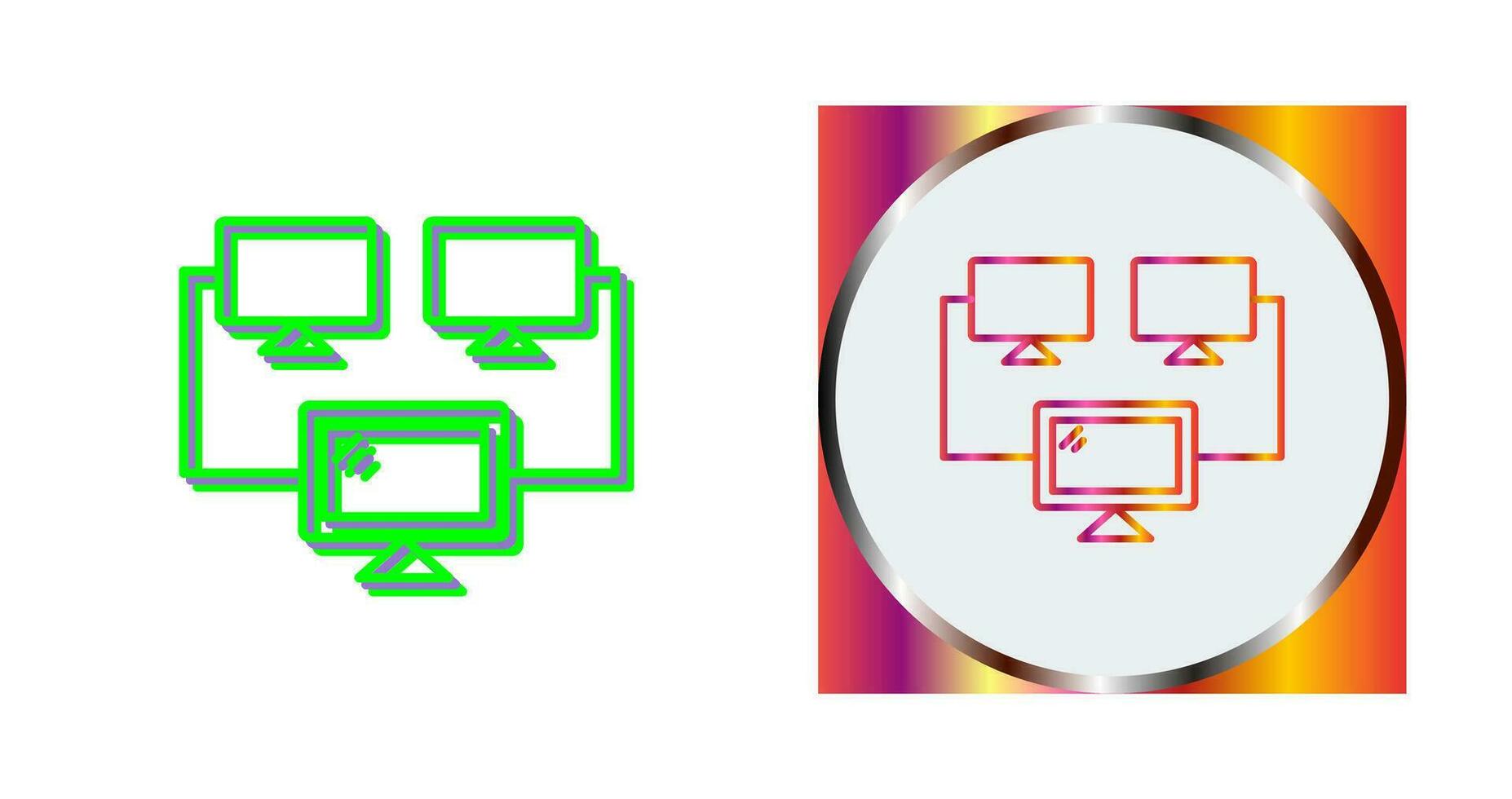 Connected Systems Vector Icon