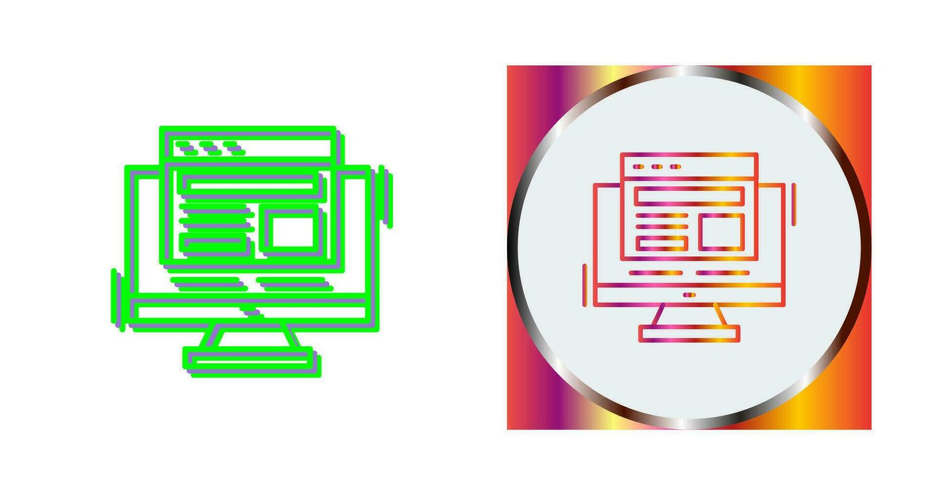 Adaptive Layout Vector Icon