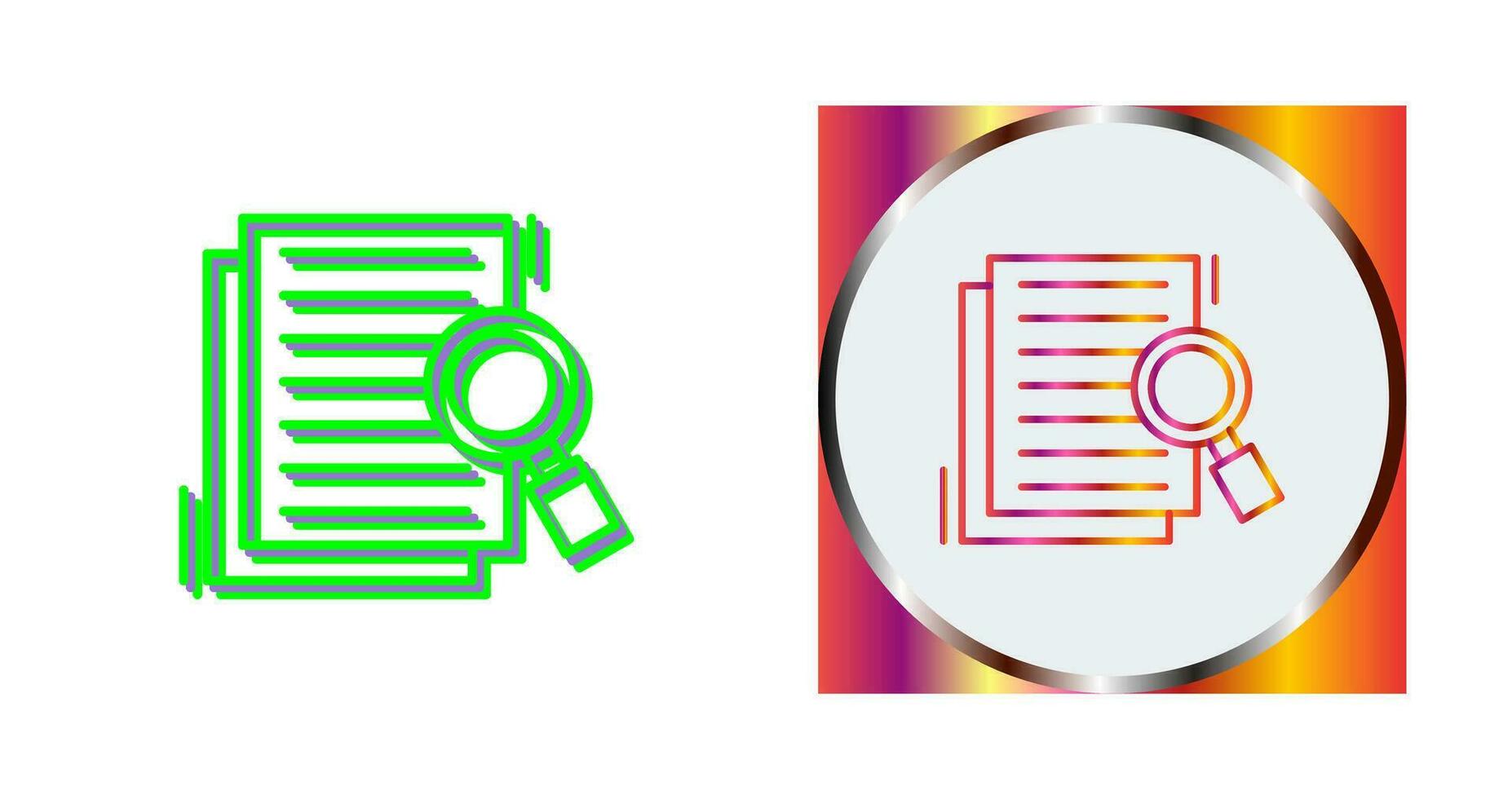 Details Looking Vector Icon