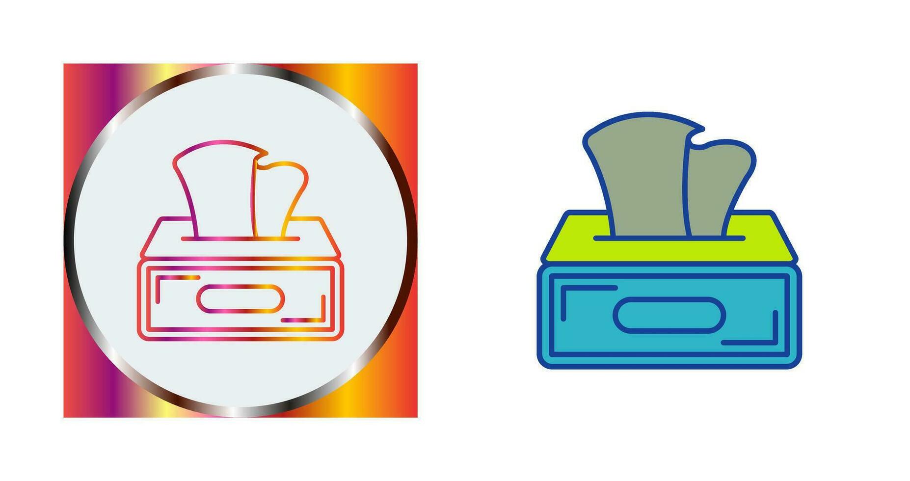 Tissue Box Vector Icon