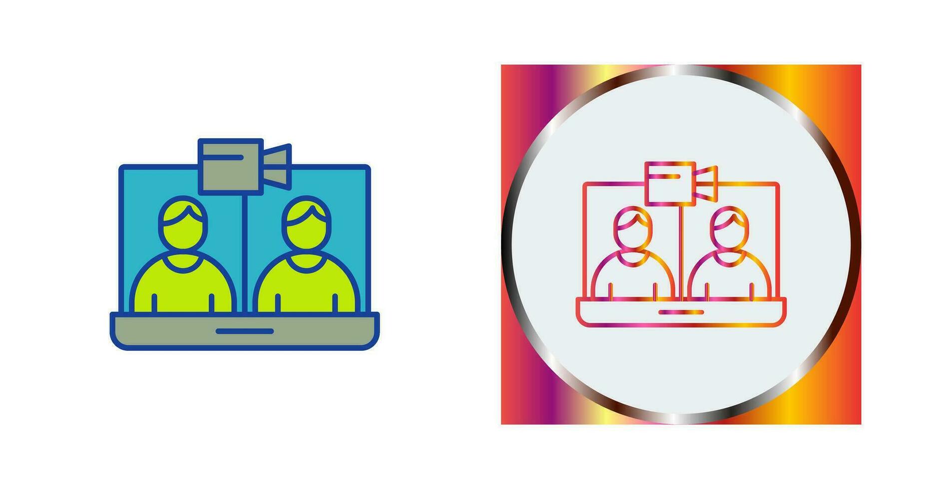 Video Conference Vector Icon