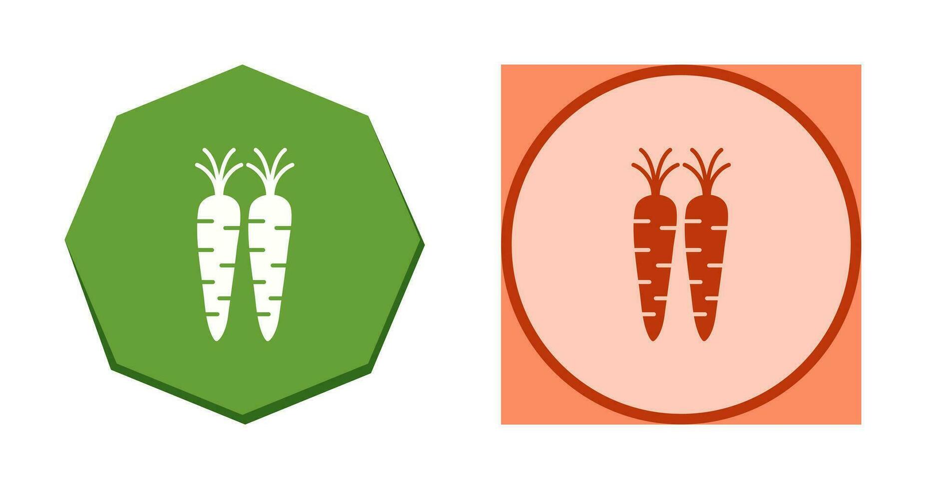 icono de vector de zanahorias