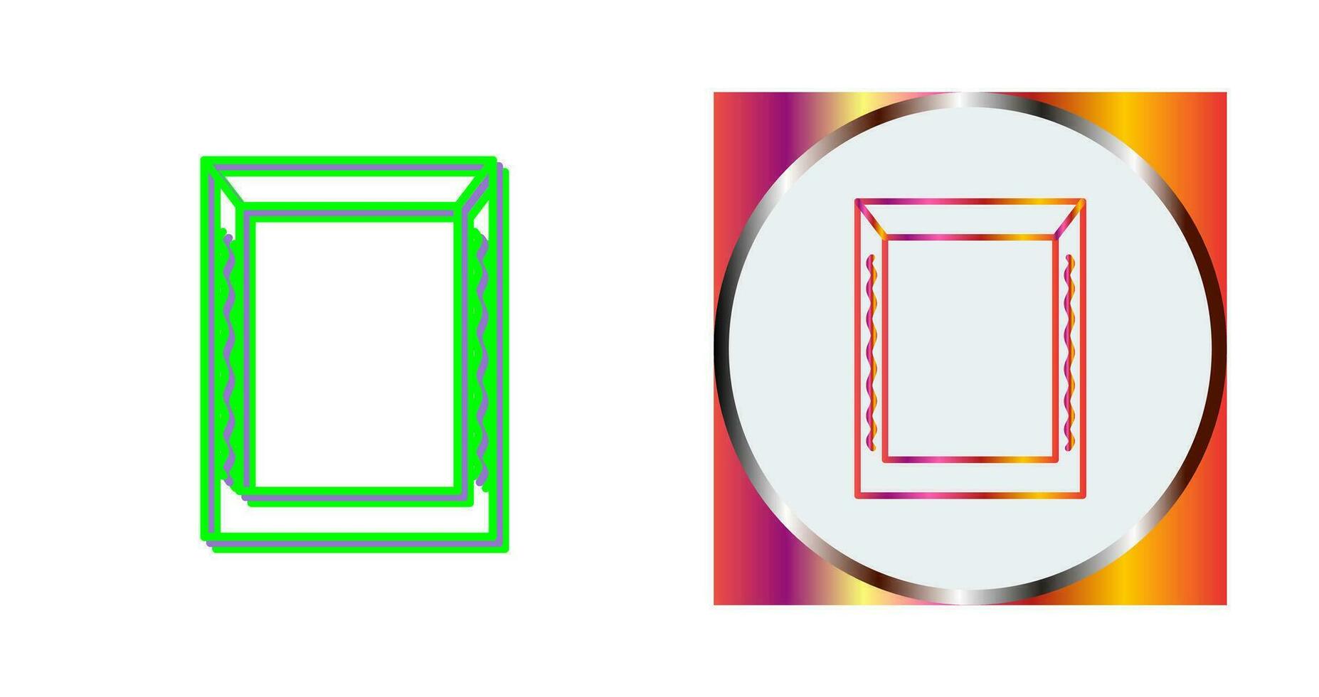 Unique Frame Vector Icon