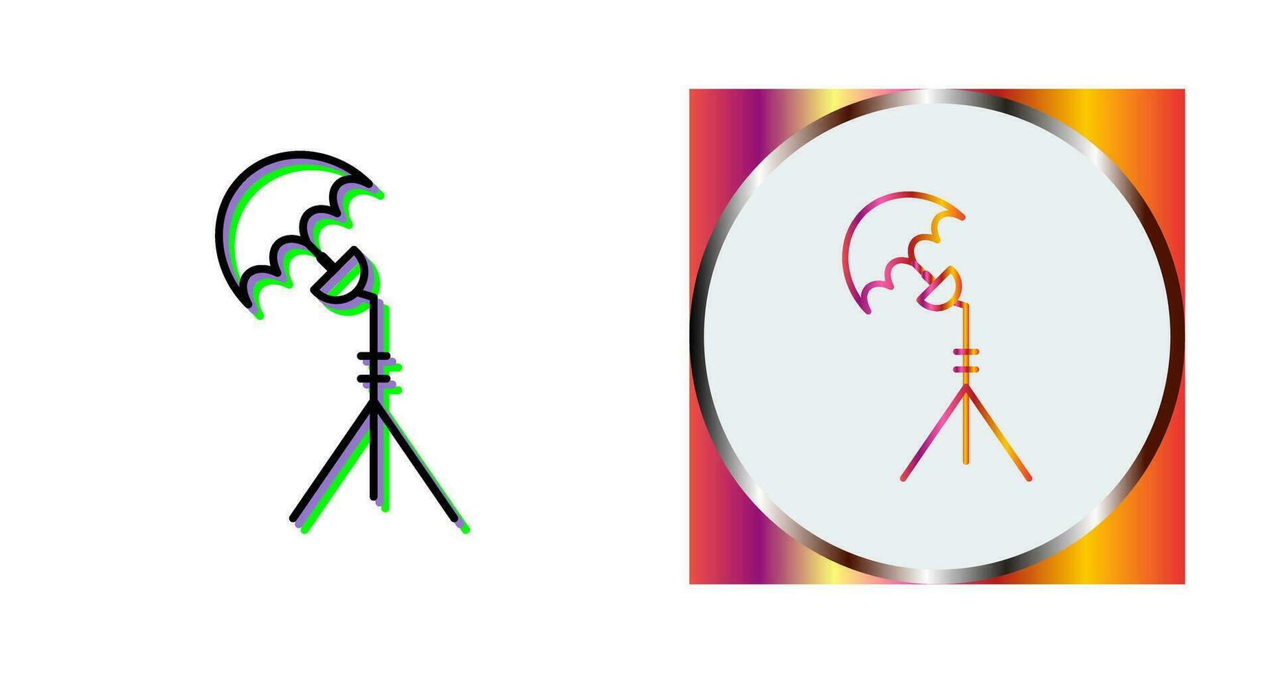 Unique Light Stand Vector Icon